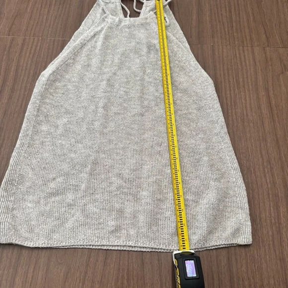 Tommy Bahama Halter Top Women’s Small Tan Crochet Knit Sleeveless Linen Blend - Picture 7 of 8